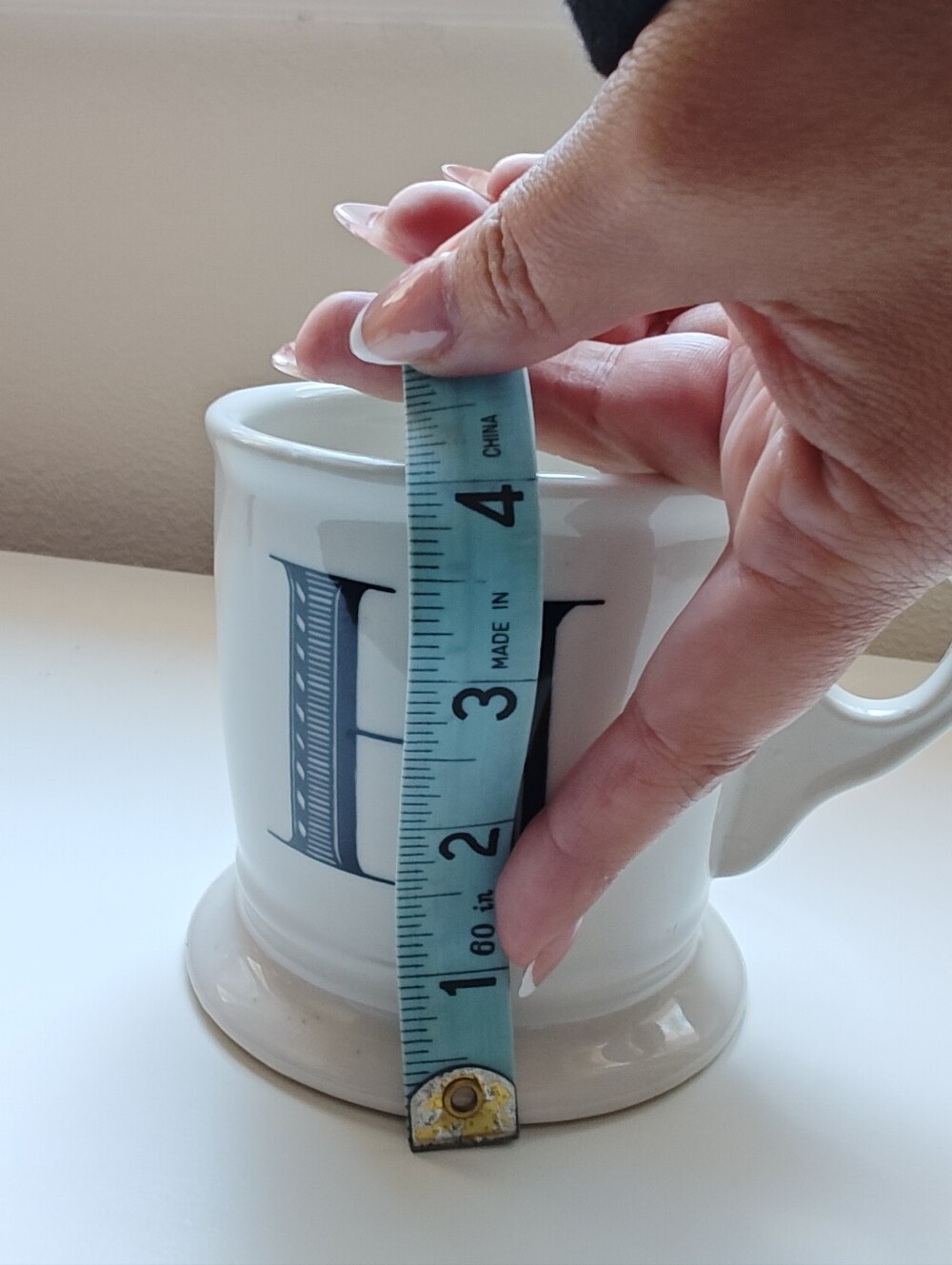 Anthropologie Monogram 'H' Coffee Mug - Picture 6 of 7